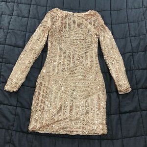 Open back Bodycon Sequin Mini Dress